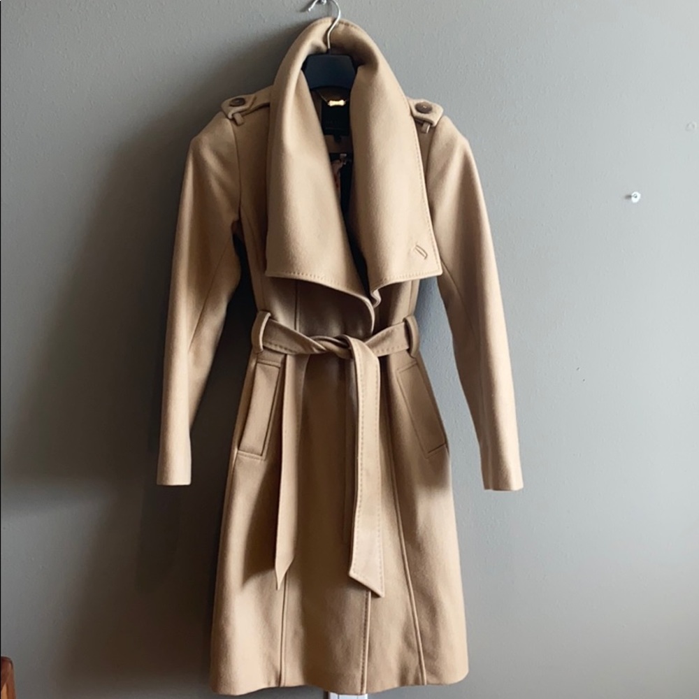 Ted Baker Cashmere Wool Blend Wrap Coat